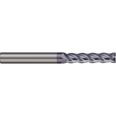 Roughing End Mill: 10.00 mm Dia, 4 Flute, Single End, Solid Carbide, Chipbreaker