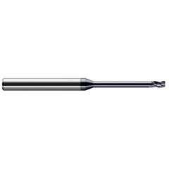 Corner Radius End Mill: 3/16" Dia, 9/32" LOC, 0.0600" Radius, 3 Flute, Solid Carbide