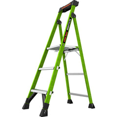 3 Step Fiberglass Foldable Step Ladder: Type IA 300 lb Capacity 5' Height