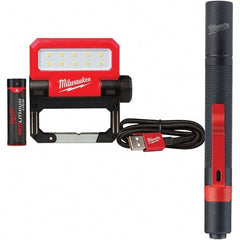 Flashlights; Bulb Type: LED; Type: Spotlight/Lantern; Maximum Light Output (Lumens): 550; Head Swivel Angle: 210; Number Of Light Modes: 3; Batteries Included: Yes; Body Type: Plastic; Battery Size: Integrated; Body Color: Red; Black; Battery Chemistry: L