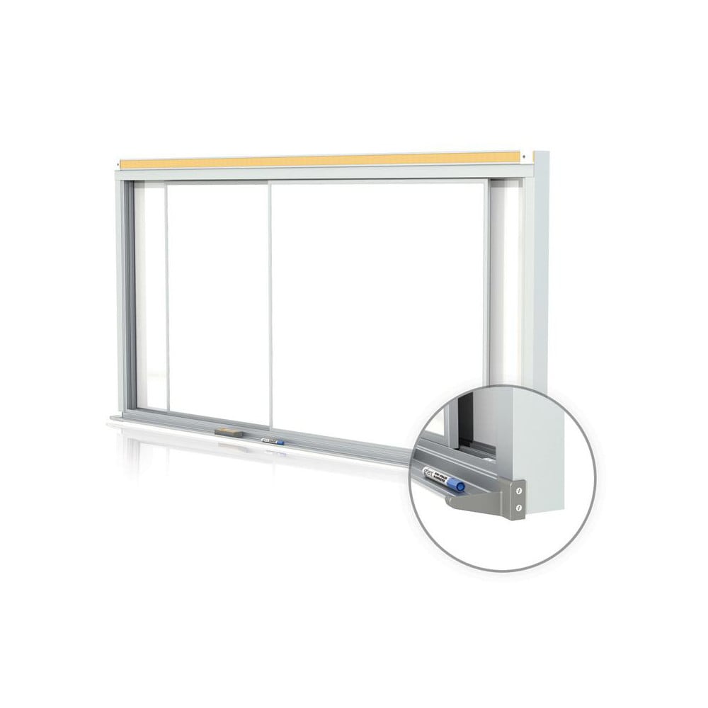 Whiteboards & Magnetic Dry Erase Boards; Board Material: Porcelain on Steel; Frame Material: Aluminum; Height (Inch): 48; Width (Inch): 96; Magnetic: Yes; Erasure Type: Dry; Reversible: No