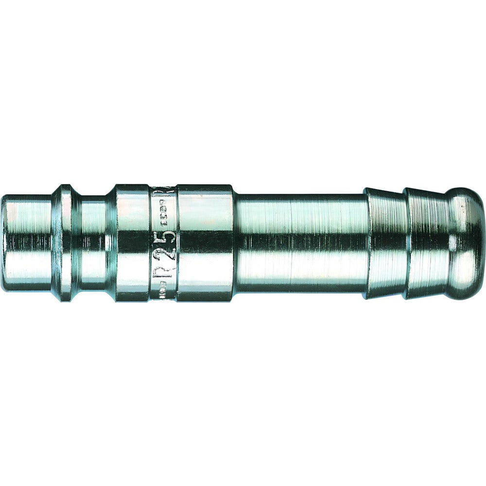 Pneumatic Hose Fittings & Couplings; Type: High Flow; Coupling Type: Plug; Interchange Type: High Flow; Thread Type: Hose Barb; Coupler Size: 0.2500; Material: Steel