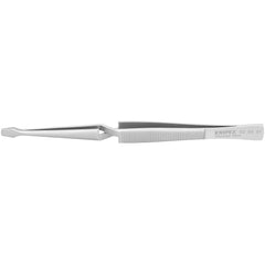 Tweezers; Tweezer Type: Utility; Pattern: Smooth Pointed Tip and Serrated Bent Tip; Material: Stainless Steel; Tip Type: Blunt; Tip Shape: Pointed; Overall Length (Inch): 6-1/4; Grip Style: Smooth