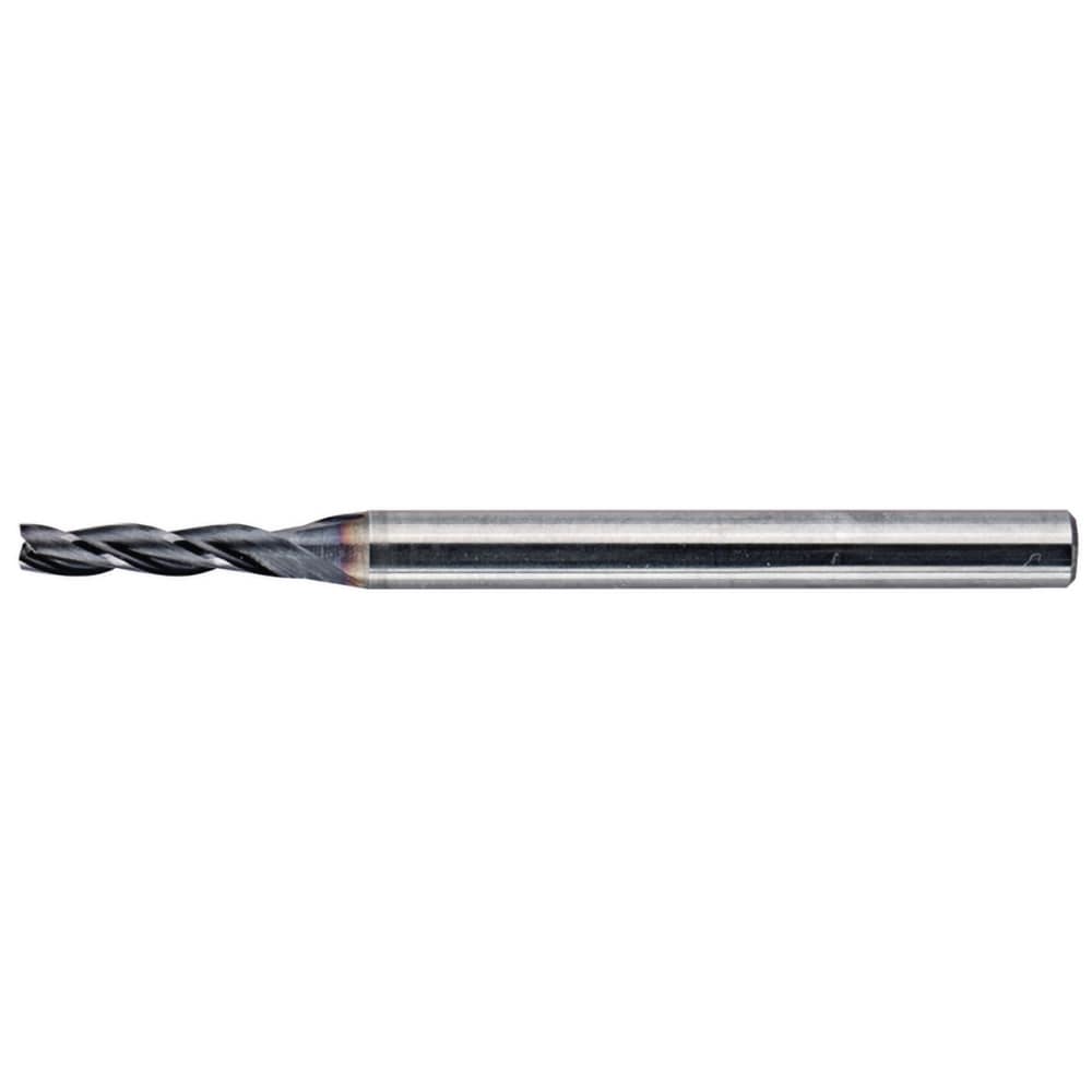 Roughing & Finishing End Mills; Mill Diameter (mm): 1; Number Of Flutes: 3; End Mill Material: Solid Carbide; Length of Cut (mm): 2.00; Coating/Finish: AlTiN