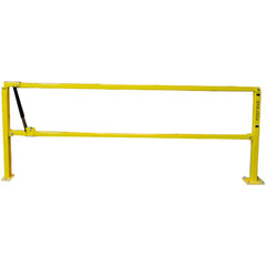 Rail Safety Gates; Opening Size: 8'; Material: Steel; Overall Width: 115.63 in; Width (Inch): 115-5/8; Self Closing: No; Color: Safety Yellow