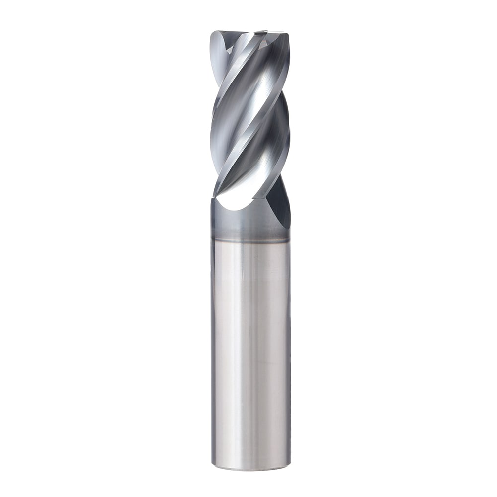 Roughing & Finishing End Mills; Mill Diameter (Fractional Inch): 1/4; Number Of Flutes: 4; End Mill Material: Solid Carbide; Length of Cut (Inch): 1-1/8; Coating/Finish: AlCrN