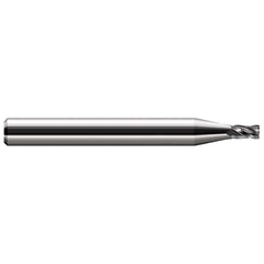 Corner Radius End Mill: 5/64" Dia, 0.117" LOC, 0.0050" Radius, 2 Flute, Solid Carbide