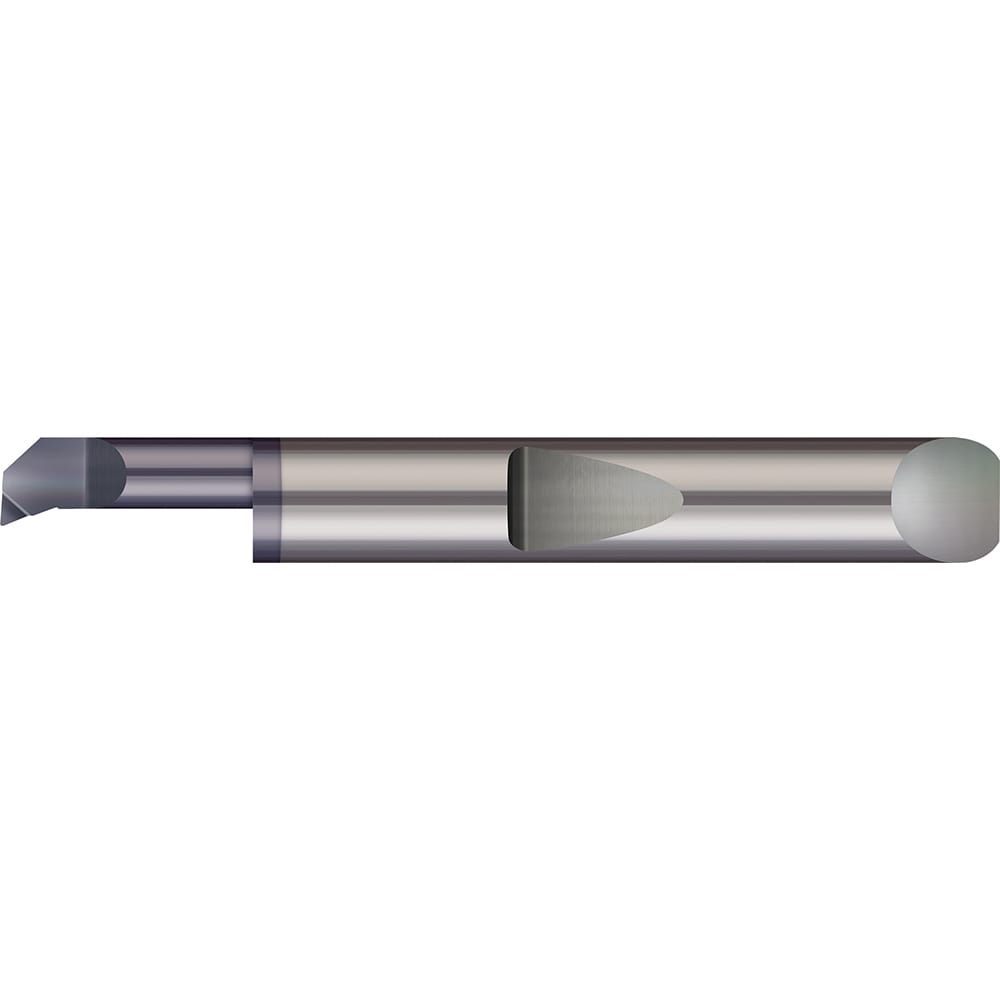 Boring Bars; Boring Bar Type: Boring; Cutting Direction: Right Hand; Minimum Bore Diameter (Decimal Inch): 0.1100; Minimum Bore Diameter (mm): 2.800; Material: Solid Carbide; Maximum Bore Depth (Decimal Inch): 0.3000; Projection (Decimal Inch): 0.0150