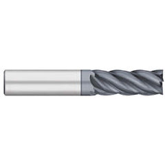 Square End Mill: 1/4" Dia, 3/4" LOC, 5 Flute, Solid Carbide