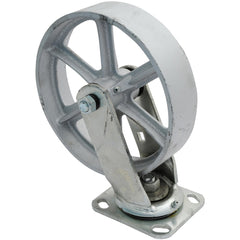 Caster Wheels; Wheel Diameter (Inch): 8; Mount Type: Plate; Wheel Width (Inch): 2