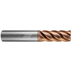 Corner Radius End Mill: 1/8" Dia, 7/8" LOC, 0.0100" Radius, 5 Flute, Solid Carbide