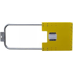 Rail Safety Gates; Opening Size: 17-60"; Material: Steel; Overall Width: 25 in; Width (Inch): 25; Self Closing: Yes; Color: Safety Yellow