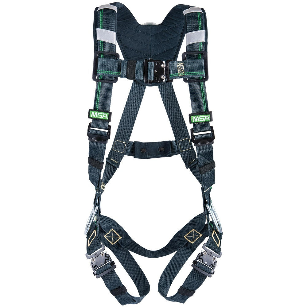 Fall Protection Harnesses:  310.000 Lb,  Arc Flash Style,  Size 2X-Large,  For Confined Space & General Industry,  Kevlar, Back & Hips & Hip D-Ring