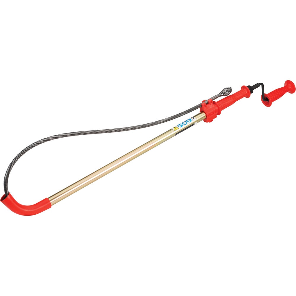 Closet & Drain Augers; Cable Type: Bulb Auger; Cable Length (Feet): 6; Cable Diameter (Inch): 1/2; For Max Pipe Size: 3; For Minimum Pipe Size: 1; Cable Head Style: Bulb