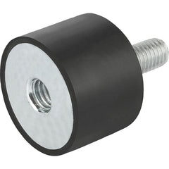 Vibration Isolators; Isolator Type: Plate/Stud; Insert Material: Stainless Steel; Isolator Material: Natural Rubber; Maximum Load Capacity: 125.89; Top Diameter: 30.00; Bottom Diameter: 30; Thread Size: M8; Overall Width: 1