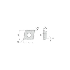 Boring Inserts; Insert Style: EPGT; Insert Size Code: 4.51.81; Insert Material: Carbide; Material Grade: M20, M30, P30, P20; Manufacturer Grade: SH725; Inscribed Circle (Inch): 9/64