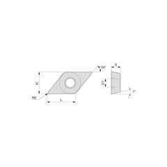 Turning Insert: DCMT21.51PS AH8005, Carbide