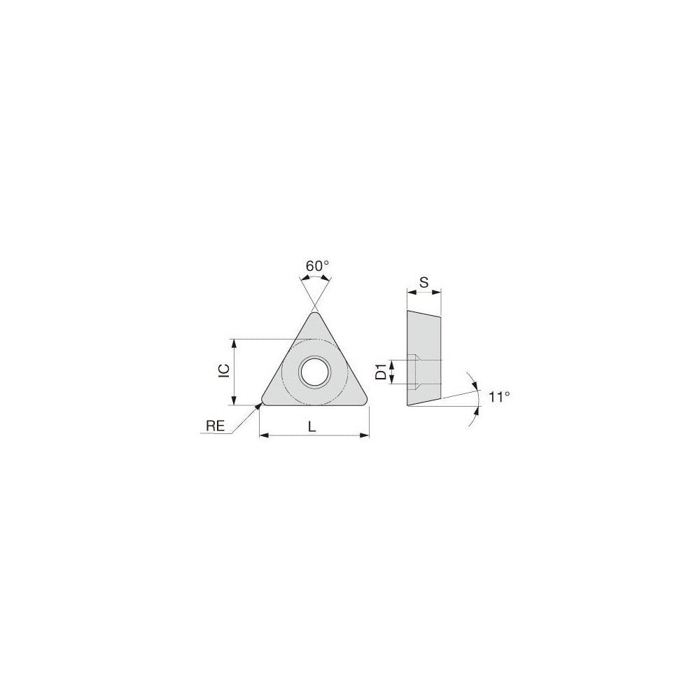 Boring Inserts; Insert Style: TPGT; Insert Size Code: 5.520; Insert Material: Carbide; Material Grade: M20, M30, P30, P20; Manufacturer Grade: SH725; Inscribed Circle (Inch): 11/64