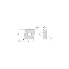 Boring Inserts; Insert Style: CCGT; Insert Size Code: 5.52.20.5; Insert Material: Carbide; Material Grade: P35, S15, S05, M20, M35, P20; Manufacturer Grade: SH730; Inscribed Circle (Inch): 11/64