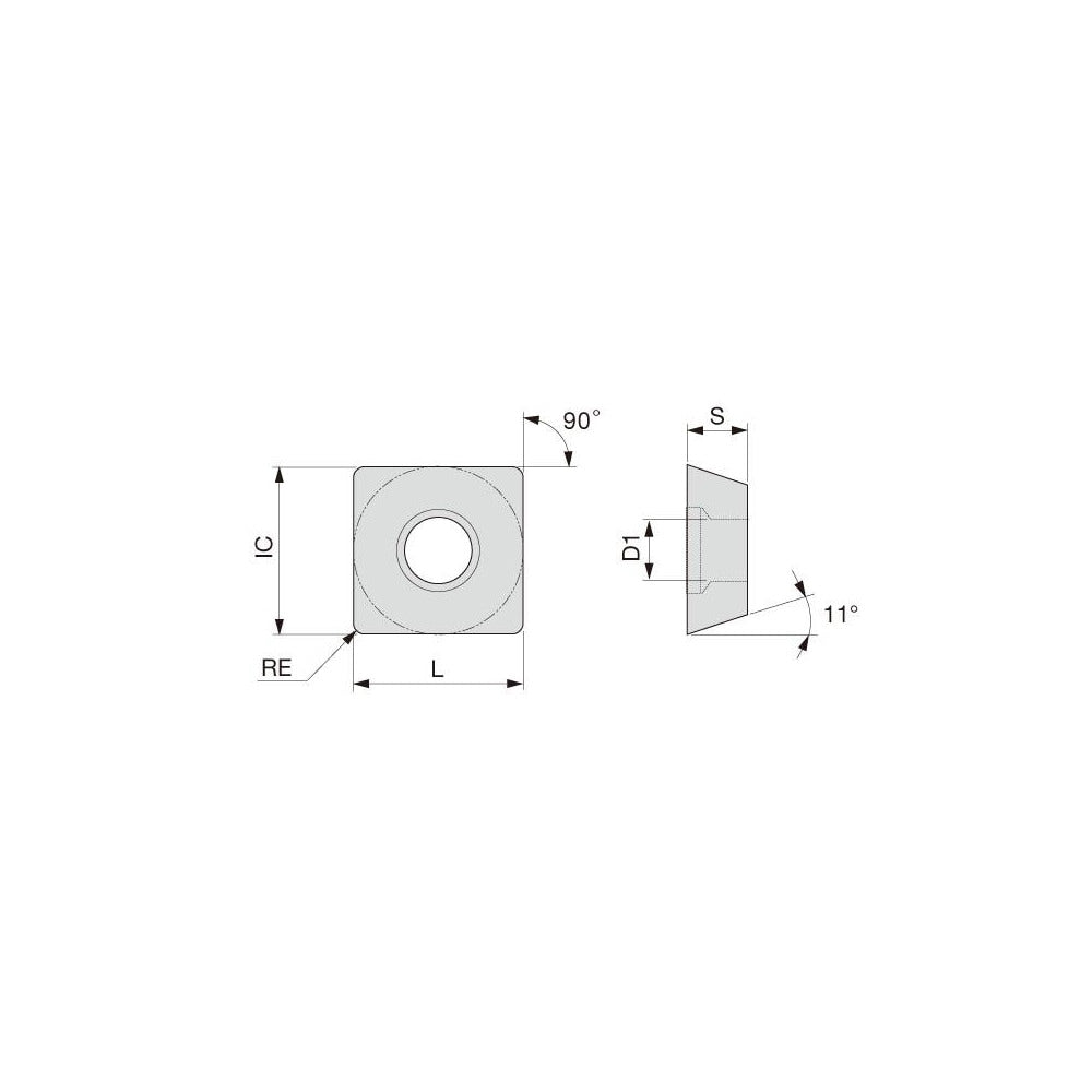 Turning Insert: SPMT321PS AH630, Carbide