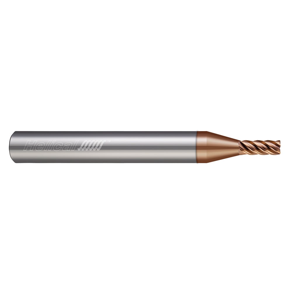 Corner Radius End Mill: 5/32" Dia, 5/16" LOC, 0.0300" Radius, 5 Flute, Solid Carbide