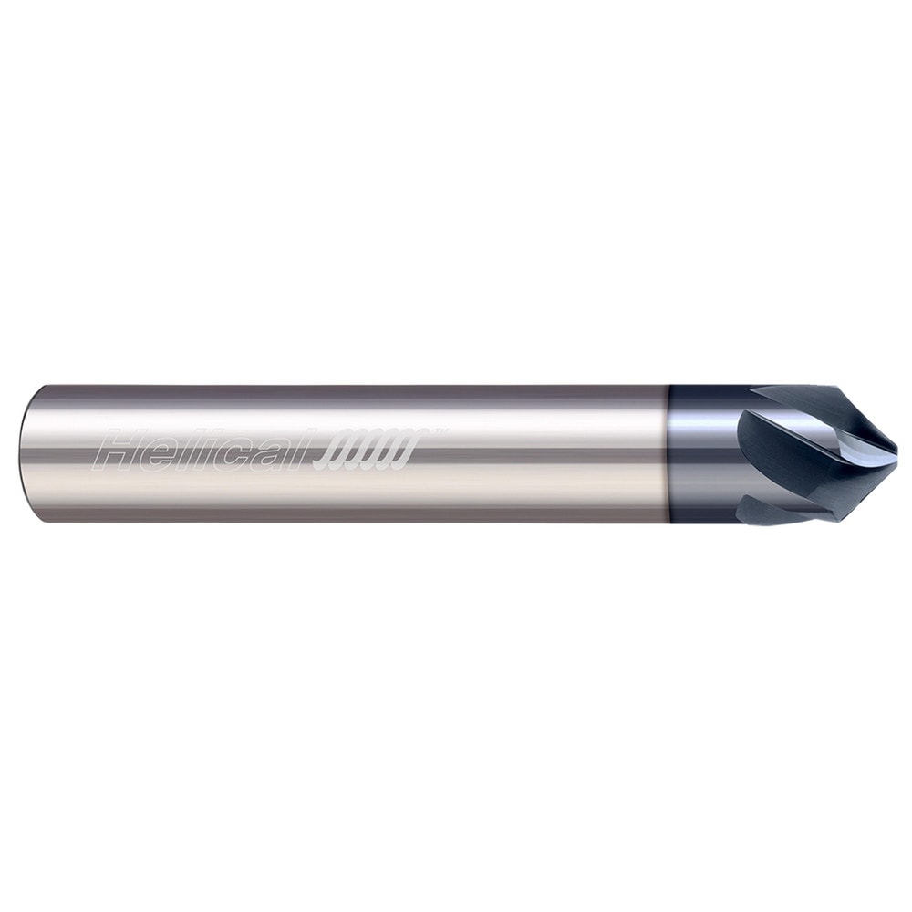 Chamfer Mill: 5/8" Dia, 5/8" Shank Dia, 100.00 deg, 5 Flute, Solid Carbide, Single End