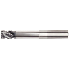 Corner Radius End Mill: 6 mm Dia, 13.00 mm LOC, 0.50 mm Radius, 4 Flute, Solid Carbide