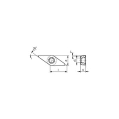 Turning Insert: VCMT332EN-FMS CT-P15, Carbide