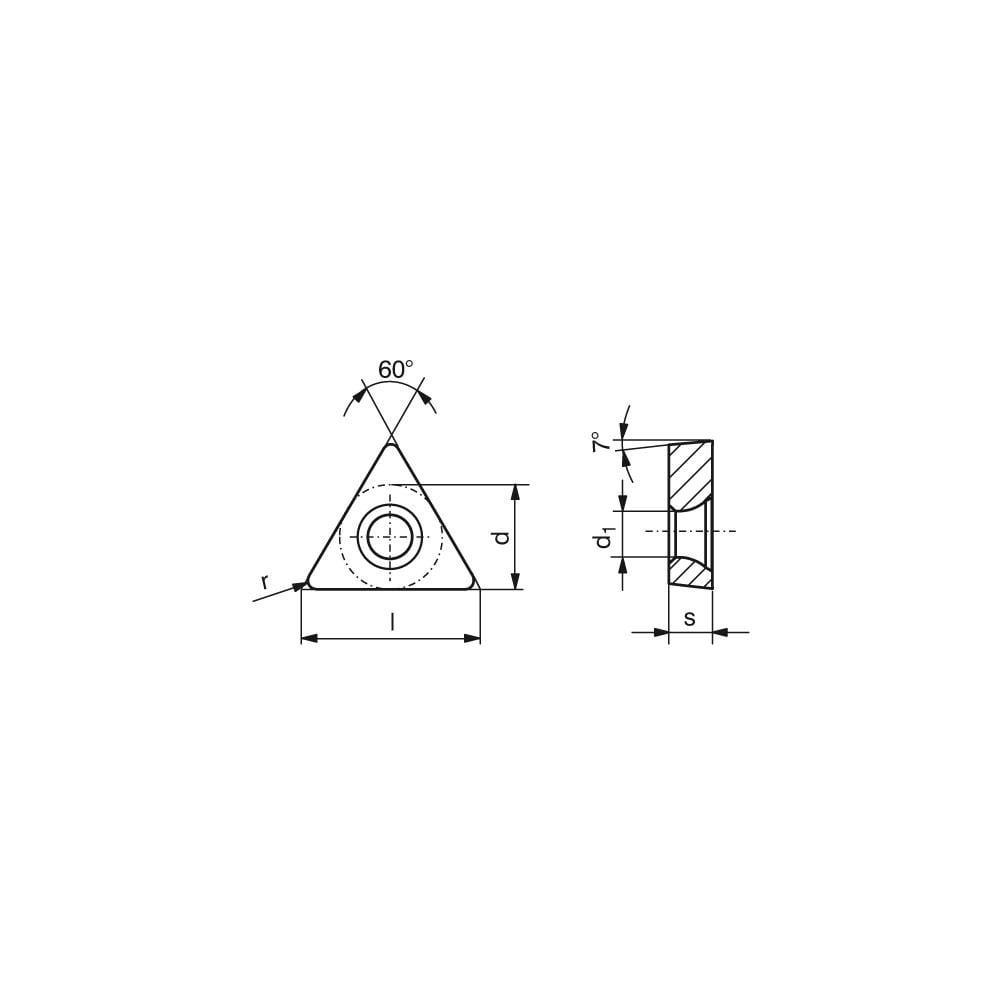 Turning Insert: TCMT3252ENCF55 CTEP110, Cermet