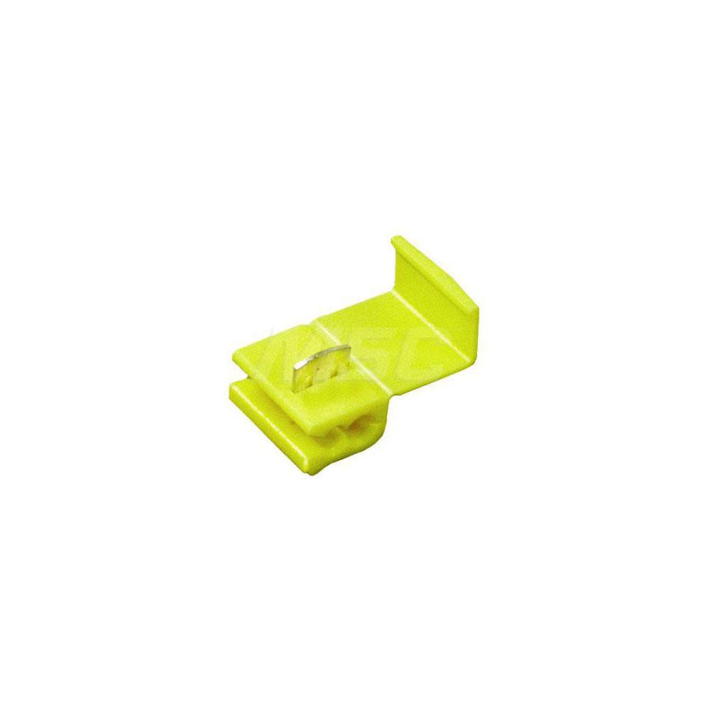 Quick Splice Connectors; Terminal Type: Tap, Run; Compatible Wire Size (sq mm): 10 AWG; Minimum Compatible Wire Size: 12; Number of Wire Entries: 4; Color: Yellow; Termination Method: IDC