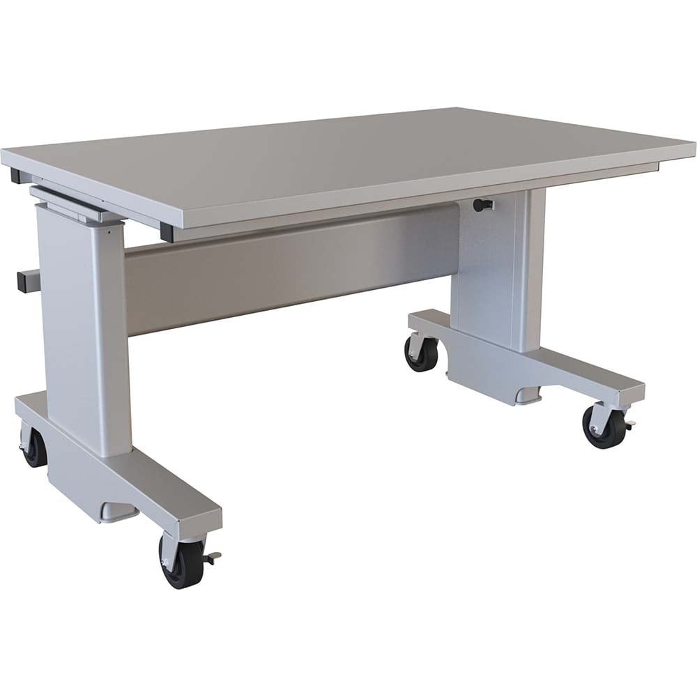 Mobile Work Benches; Bench Type: Manual Pin Height Adjustable Workstation; Depth (Inch): 30; Leg Style: Adjustable Height, Manual Height Adjustment, C-Leg (Cantilever); Load Capacity (Lb.