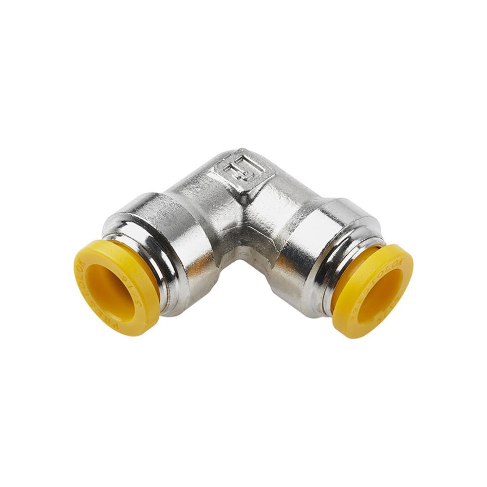 Push-to-Connect Tube x Tube Fitting: 90 deg Union Elbow, 12.00 mm OD