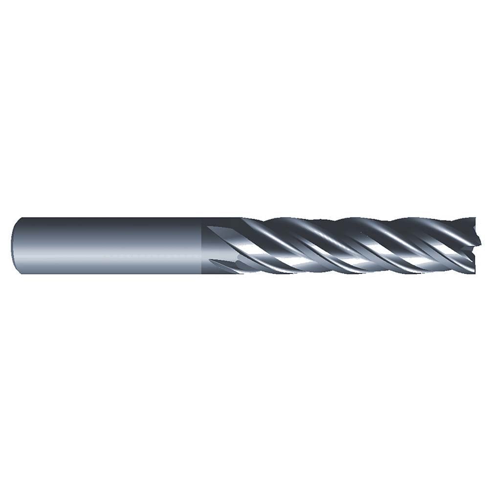 Roughing & Finishing End Mills; Mill Diameter (Fractional Inch): 7/16; Flute Type: Spiral; Number Of Flutes: 4; End Mill Material: Solid Carbide; Length of Cut (Inch): 2; Coating/Finish: AlCrN