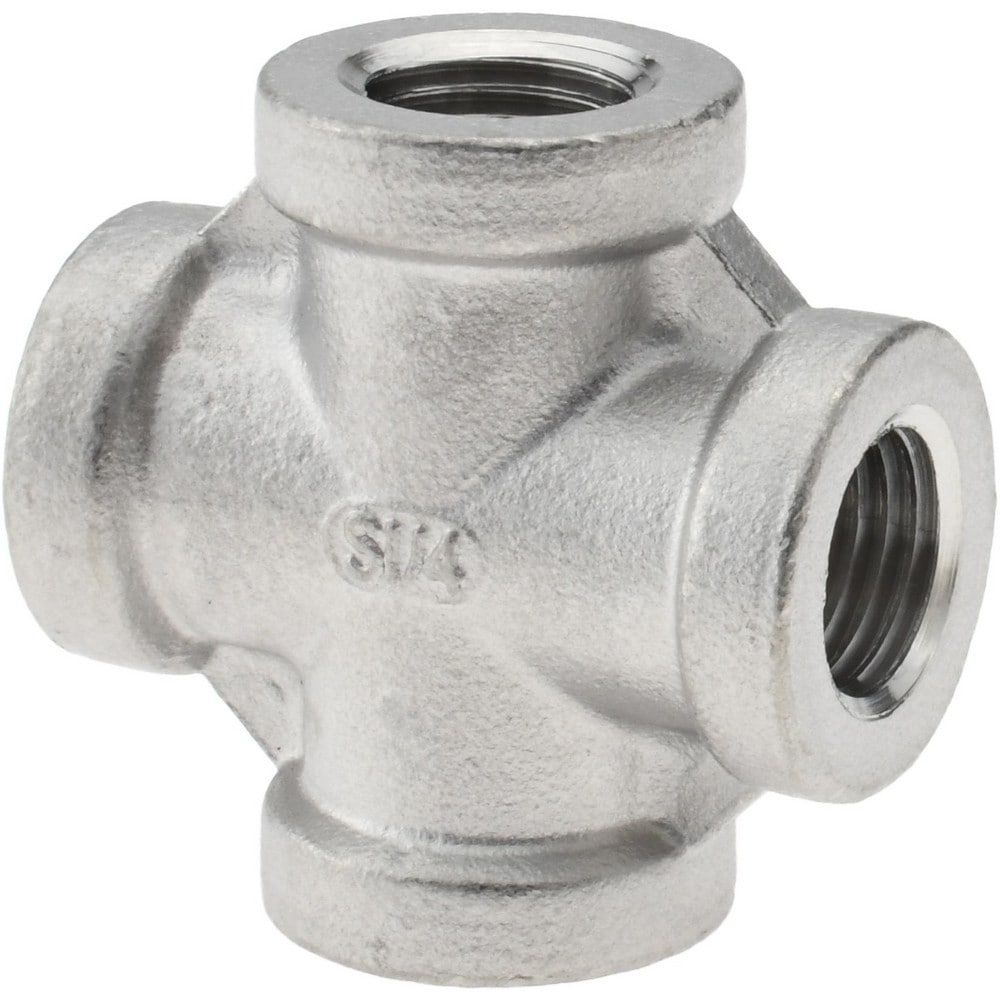 Stainless Steel Pipe Fittings; Fitting Type: Cross; End Connection: NPT