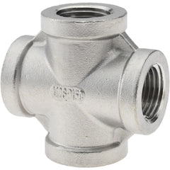 Stainless Steel Pipe Fittings; Fitting Type: Cross; End Connection: NPT