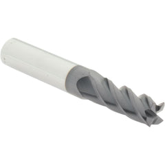 Square End Mill: 21/64" Dia, 7/8" LOC, 4 Flute, Solid Carbide