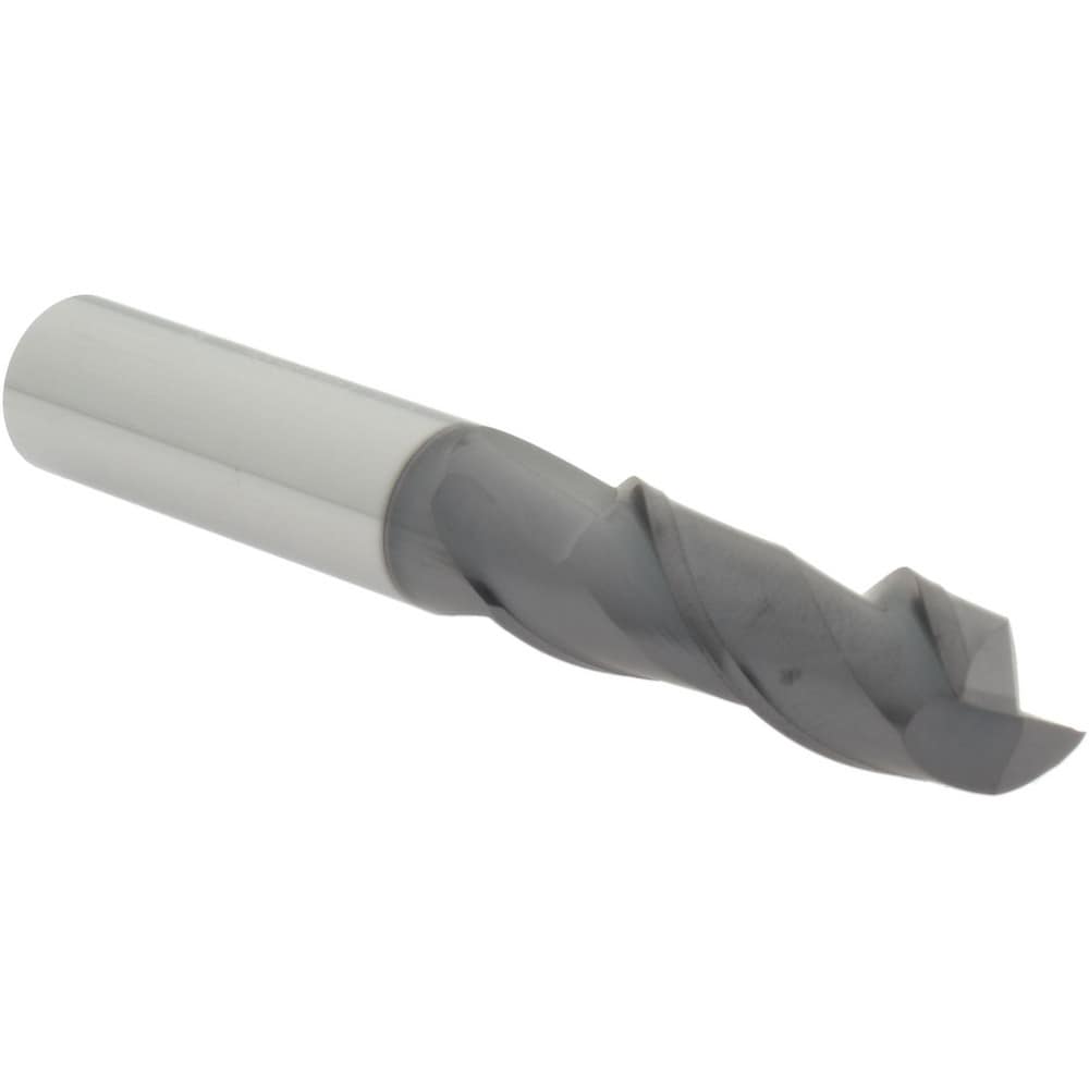 Square End Mill: 1/2" Dia, 1-1/2" LOC, 2 Flute, Solid Carbide