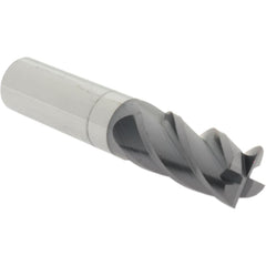 Corner Radius End Mill: 3/4" Dia, 1-1/2" LOC, 0.0100" Radius, 4 Flute, Solid Carbide