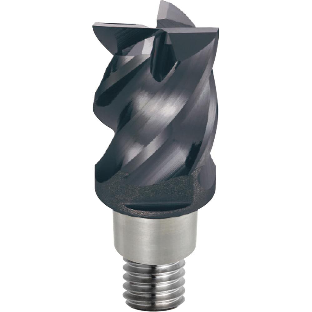 Square End Mill Heads; Mill Diameter (Decimal Inch): 0.3750; Length of Cut (Inch): 3/8; Connection Type: iMX10; Overall Length (Decimal Inch): 0.6300