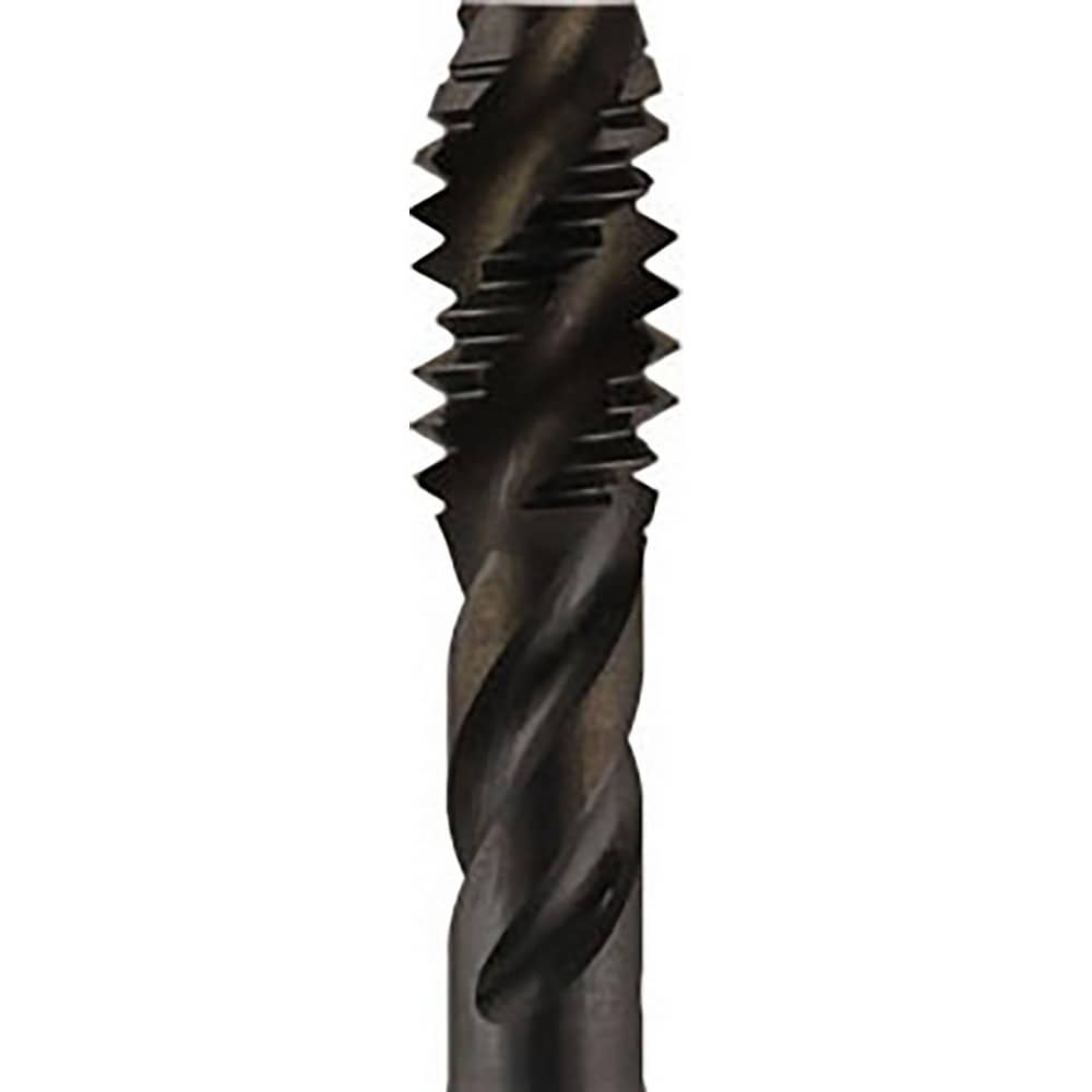 Spiral Flute Tap: Bottoming, High-Speed Steel, Oxide Finish