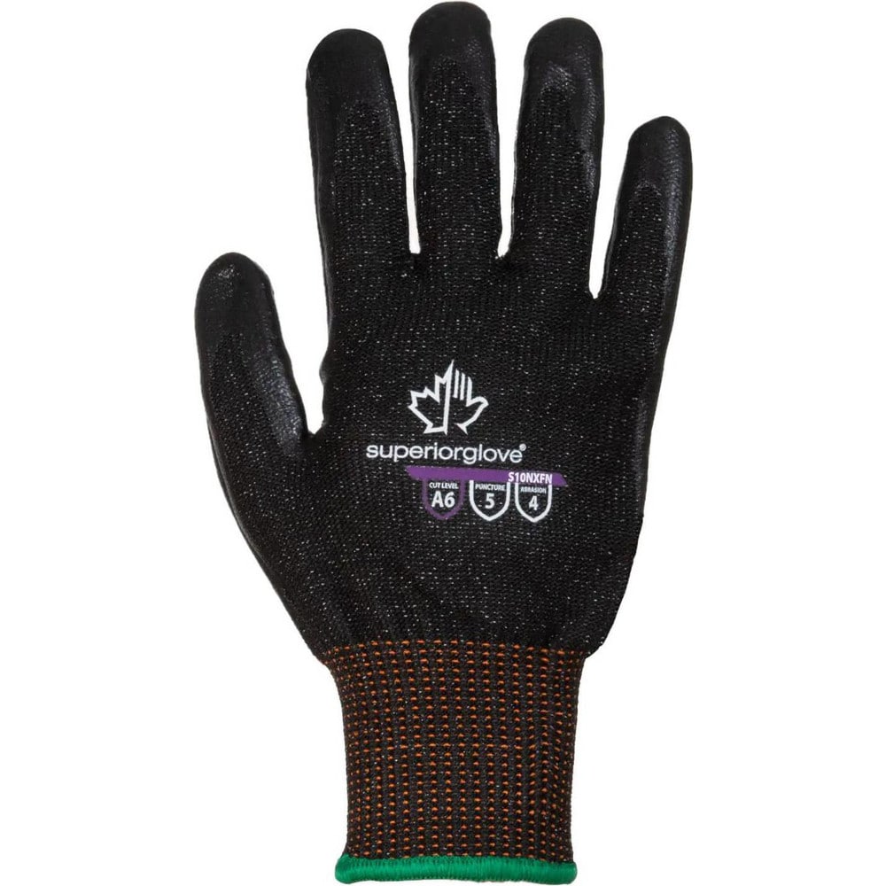 Cut, Puncture & Abrasion-Resistant Gloves: Superior Glove Works S10NXFN, Size X-Large, ANSI Cut A6, ANSI Puncture 5, Foam Nitrile, Emerald CX