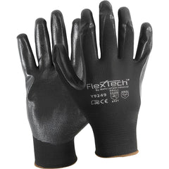 Cut, Puncture & Abrasion-Resistant Gloves: FlexTech&trade; Y9249, Size X-Large, ANSI Cut A1, ANSI Puncture 1, Foam Nitrile, Synthetic