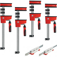 Steel Bar Clamp: 40" Capacity, 3-3/4" Throat Depth, 1,700 lb Clamp Pressure