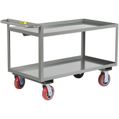 Merchandise Collectors Utility Cart: 54" Long, 24" Wide, Steel, 3600 lb Capacity, Gray