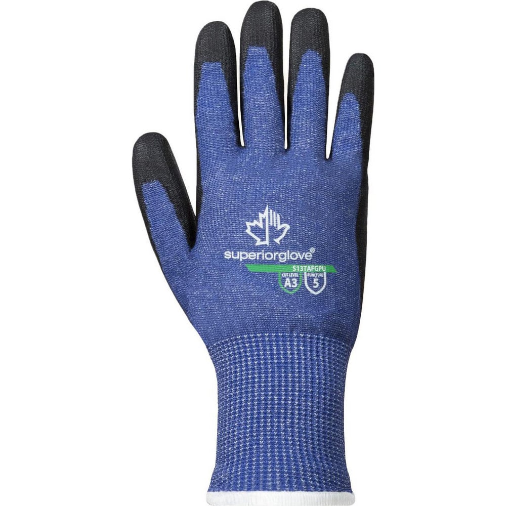 Cut, Puncture & Abrasion-Resistant Gloves: Superior Glove Works S13TAFGPU, Size 3X-Large, ANSI Cut A5, ANSI Puncture 5, Polyurethane, TenActiv