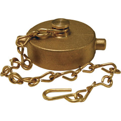 Brass & Chrome Pipe Fittings; Fitting Type: Brass Cap; Fitting Size: 1-1/2; End Connections: Compression Cap; Material Grade: 360; Connection Type: Threaded; Pressure Rating (psi): 175; Fitting Shape: Straight; Thread Standard: NPSH