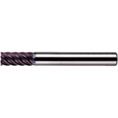 Square End Mill: 3.50 mm Dia, 7.00 mm LOC, 6 Flute, Solid Carbide