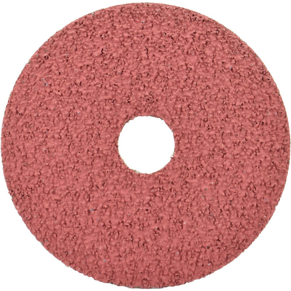 Fiber Disc:  4-1/2" Disc Dia, Arbor Hole, 36 Grit, Aluminum Oxide