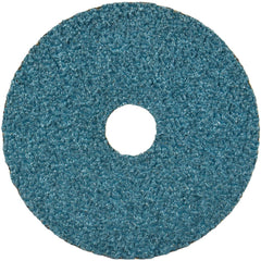 Fiber Disc:  4-1/2" Disc Dia, Arbor Hole, 60 Grit, Zirconia Alumina