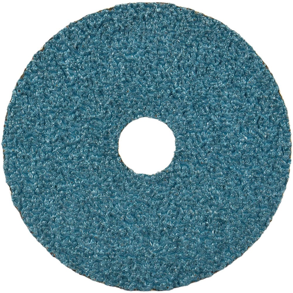 Fiber Disc:  5" Disc Dia, Arbor Hole, 100 Grit, Zirconia Alumina